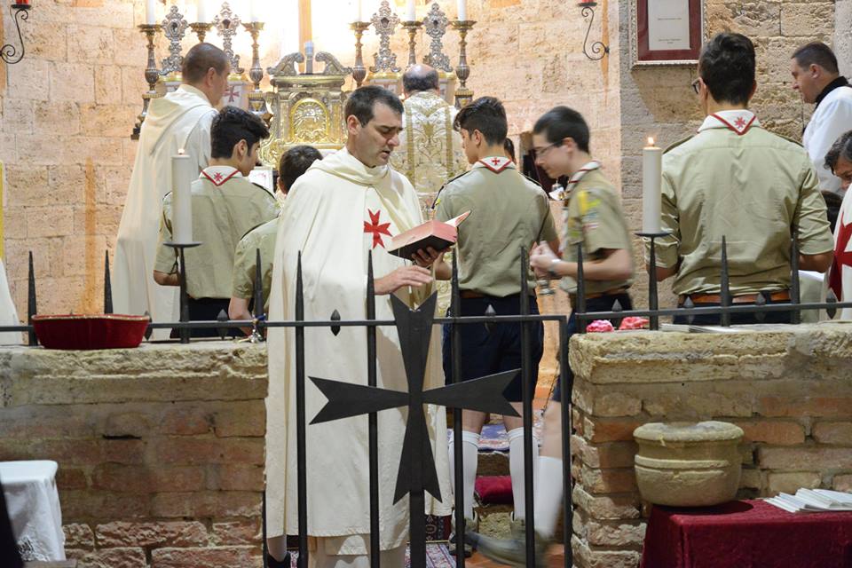 Misa de los Caballeros Templarios en Jerusalén